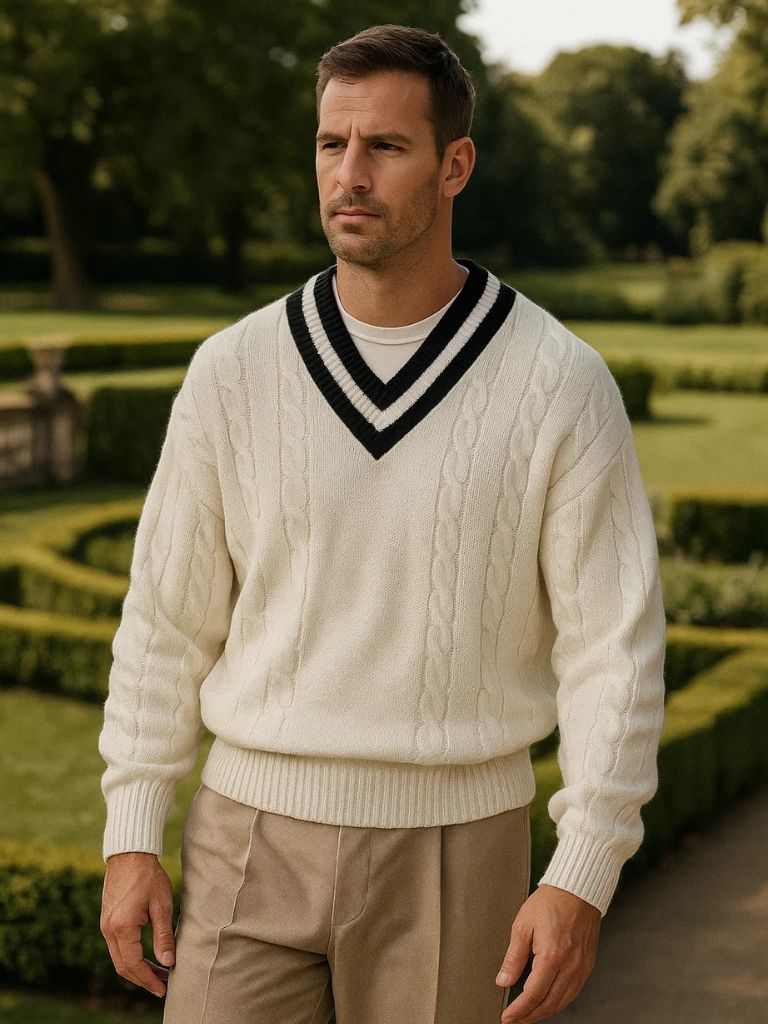 Minimalist V-Neck Sweater - Fayymont Co