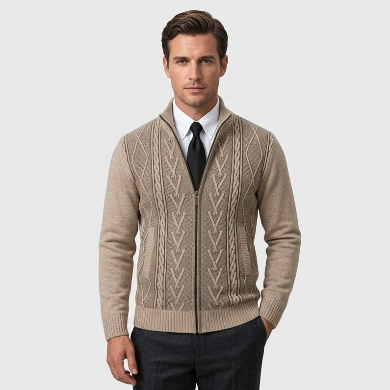 Essentieller Strickpullover im Stil alter Wohlhabender – Fayymont Co