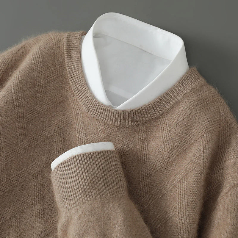 FeatherSoft Cashmere Textured Knit Sweater