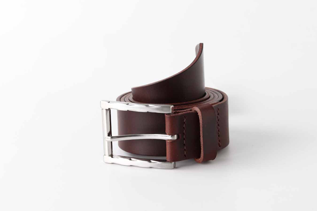 Men's Leather Belt / Tuscan - Chocolate