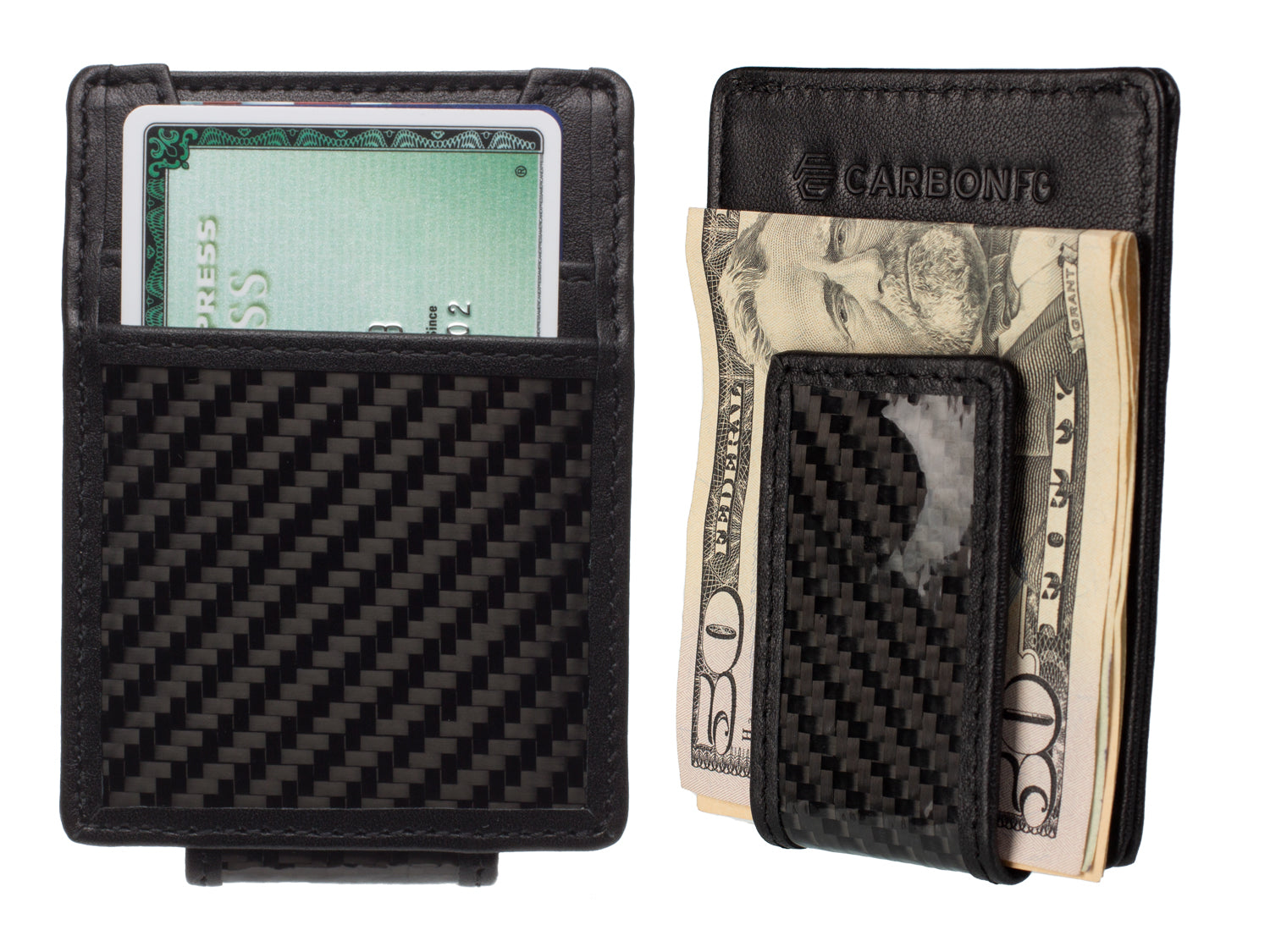 Carbon Forge Monarch Clip – Leather & Carbon Fibre Wallet