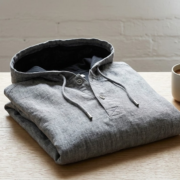 Aero Leinen-Kapuzenpullover – Fayymont