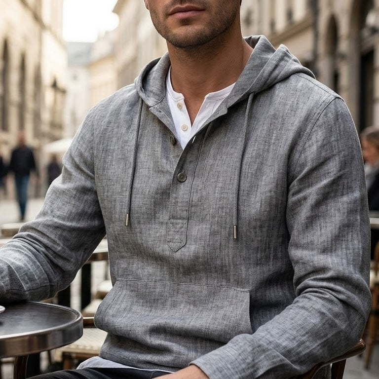 Aero Leinen-Kapuzenpullover – Fayymont