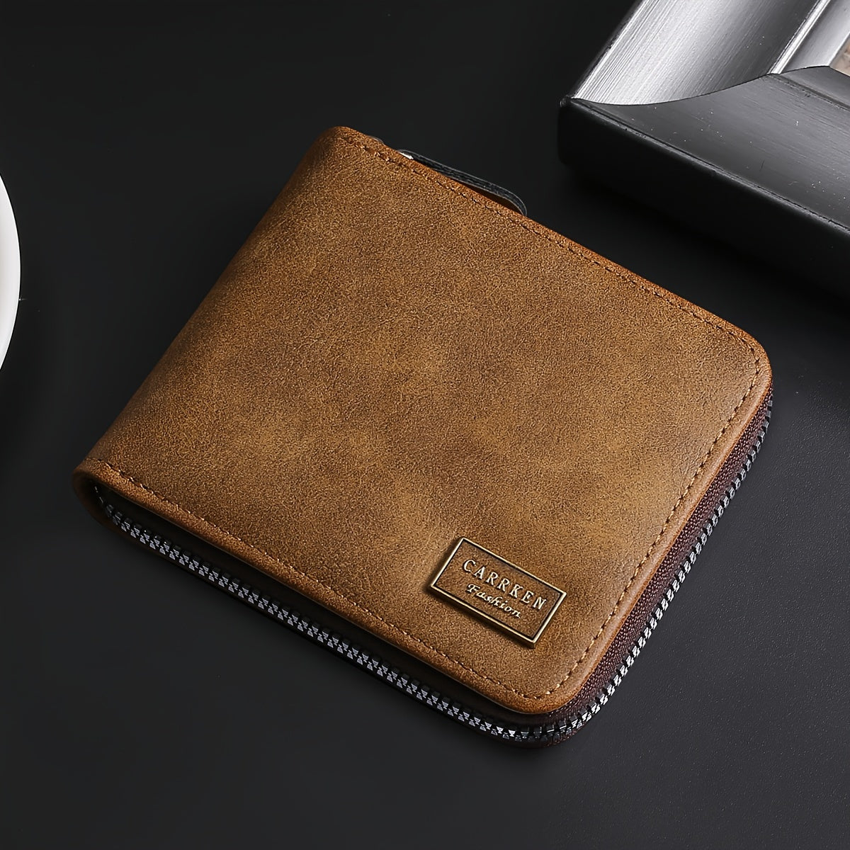 Men’s Compact Zip Wallet – Sleek. Secure. Pocket-Ready.