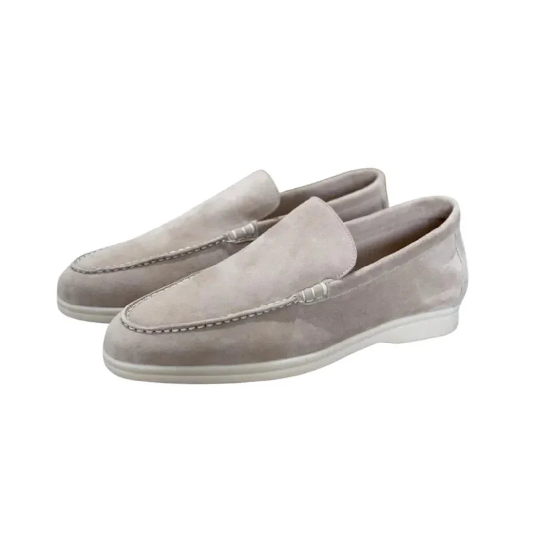 Men's Suede Loafers Old Money Style