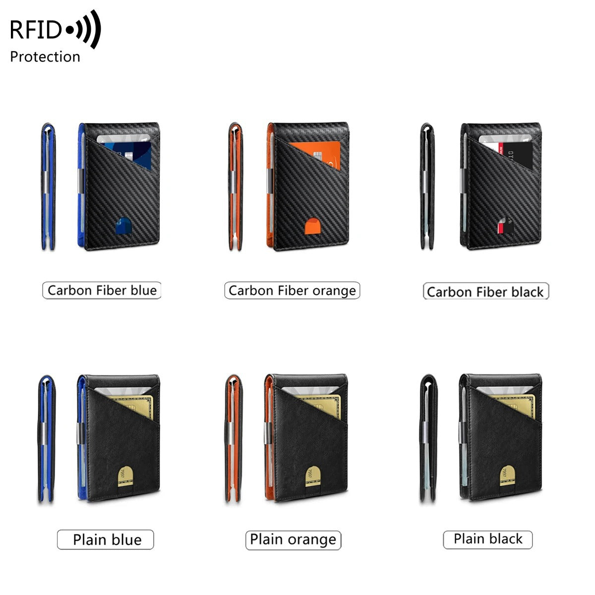 RFID Blocking Carbon Wallet