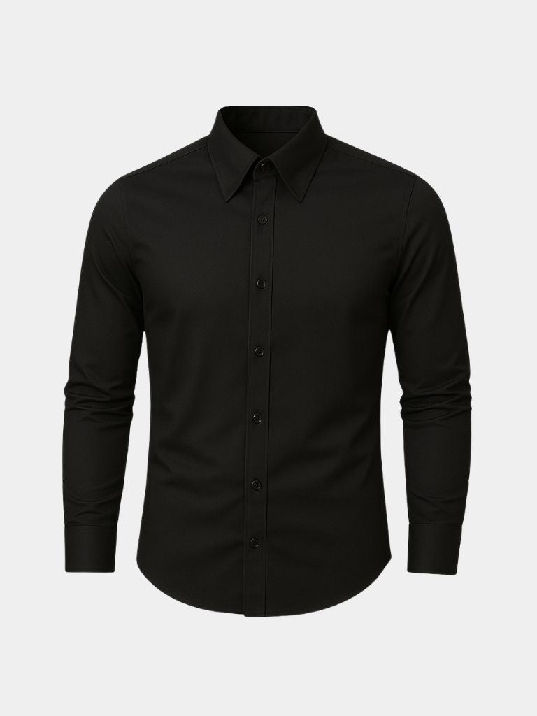 Elegant Spearpoint Collar Shirt - Fayymont Co
