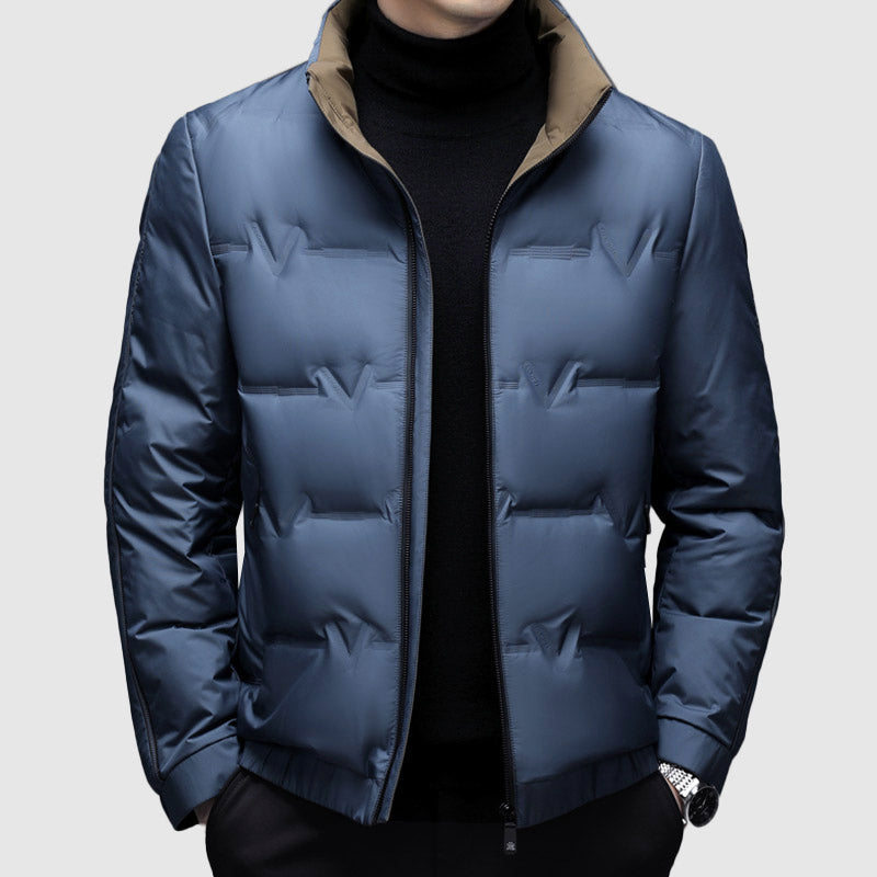 Men’s Duck Down Winter Zip-Up Jacket