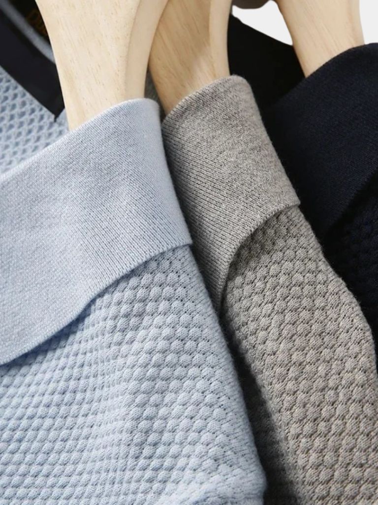 Old Money Cotton Polo Shirt - Fayymont Co